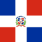 A flag of the dominican republic.